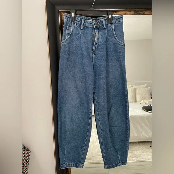 ZARA Blue Boyfriend Jeans - Picture 7 of 9